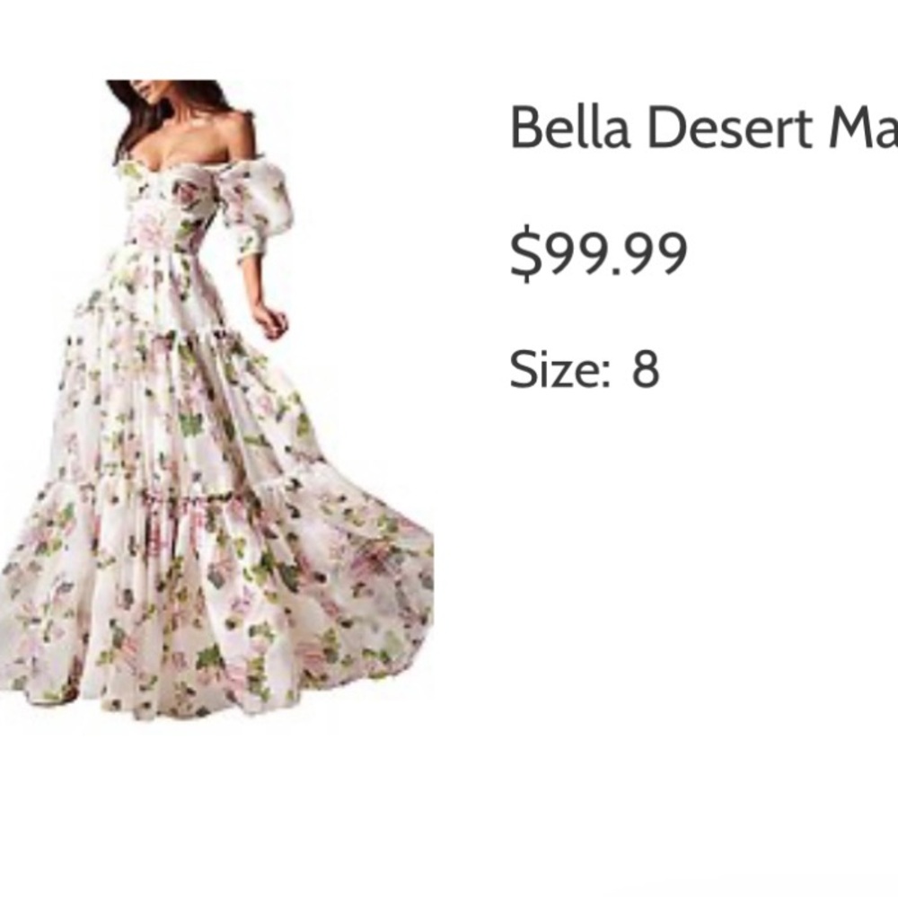 Floral maxi dress. New with tags. Never worn.